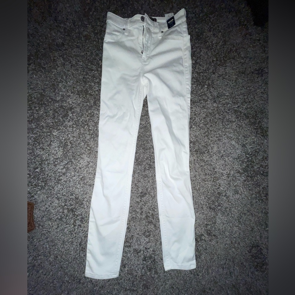 Abercrombie white jeans